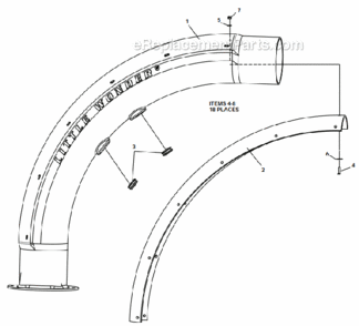 Chute__Liner_Assembly Diagram and Parts List for 8141-00-01  Little Wonder Leaf Blower / Vacuum